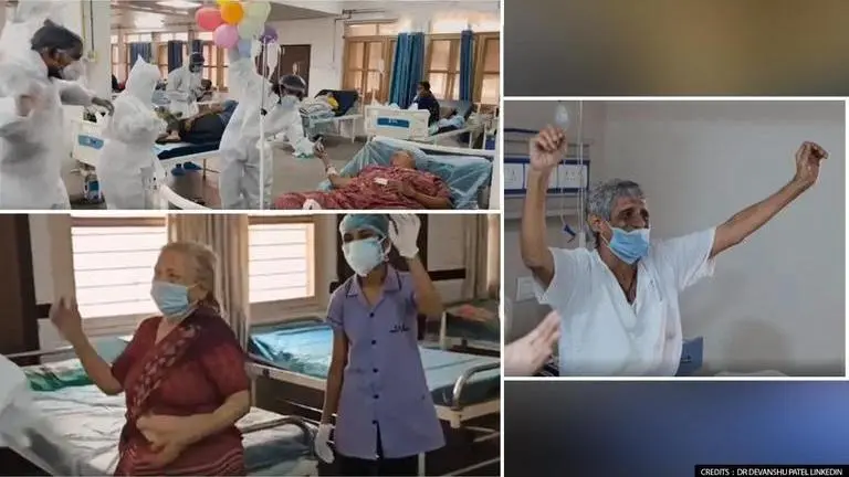 COVID: Gujarat's Parul Sevashram Hospital keeps patient spirit high with dance, balloons Dr Devanshu Patel Linkedin Account)