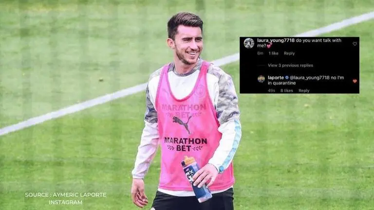 Man City's Aymeric Laporte TROLLS woman trying to flirt post testing positive for COVID-19 man city