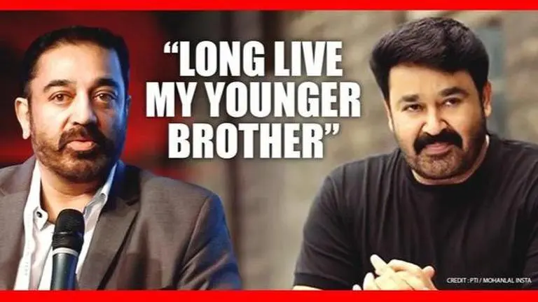 'I envied you', says Kamal Haasan as he wishes actor Mohanlal on his 60th birthday Kamal haasan