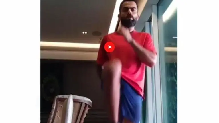 Virat Kohli attempts '180 degree landings' for first time in workout routine: Watch Virat Kohli