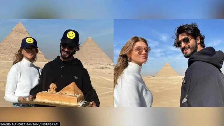 Inside Vidyut Jammwal's b'day celebrations with fiance Nandita Mehtani in Egypt Vidyut Jammwal, Nandita