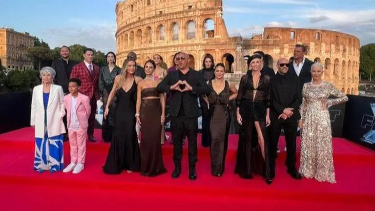 Fast X stars Vin Diesel, Brie Larson, John Cena, Meadow Walker attend Italy premiere Fast X