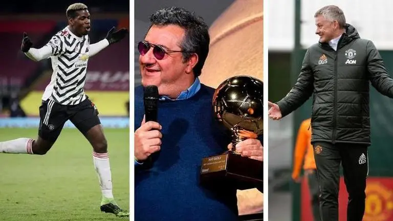 Paul Pogba's agent doesn't rule out Juventus transfer, mocks Solskjaer for getting nervous paul pogba
