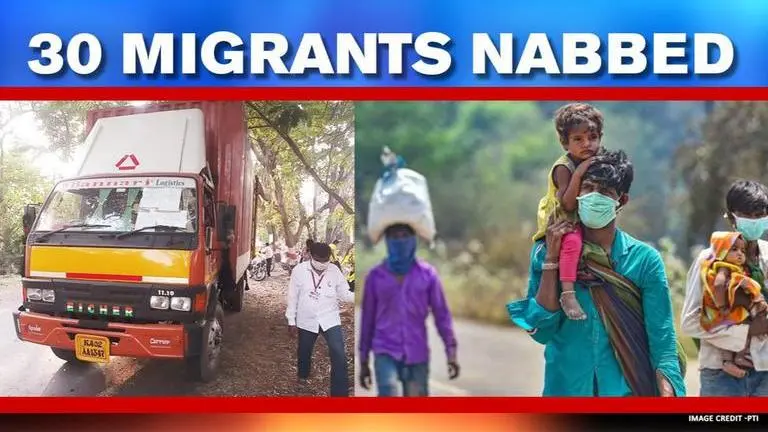 30 Mumbai migrants travelling by 'essential goods' truck nabbed in Kolhapur, driver booked Mumbai