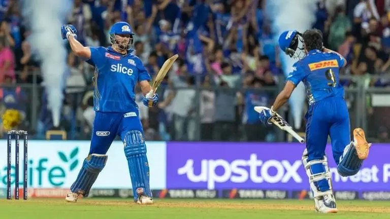Tim David, Suryakumar Yadav fire Mumbai Indians to six-wicket win over Rajasthan Royals Mumbai Indians