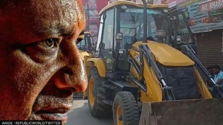 Umesh Pal murder: Bulldozer action on Ateeq Ahmad aide properties; house demolished Umesh pal murder