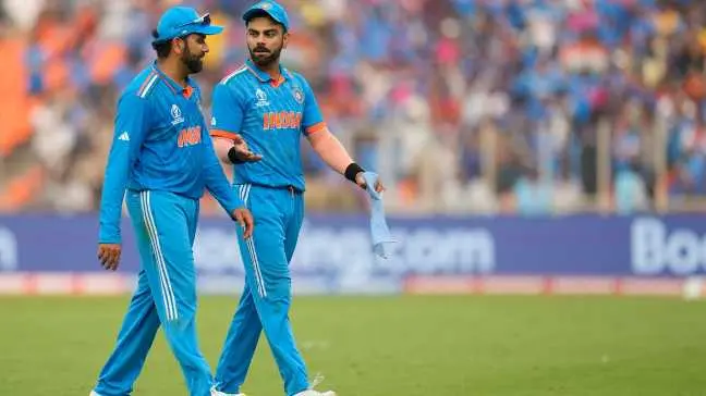Virat Kohli and Rohit Sharma at ODI World Cup 2023