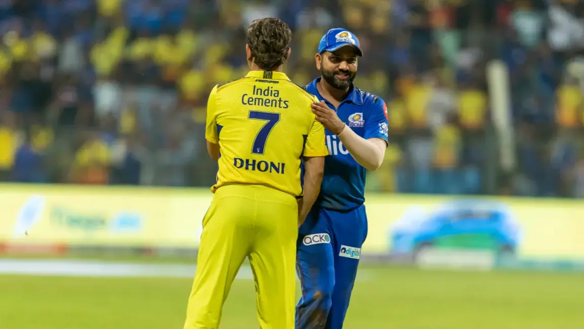 Rohit Sharma with MS Dhoni