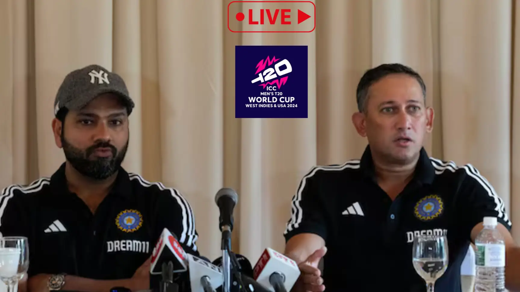 Rohit Sharma, Ajit Agarkar T20 World Cup Press Conference LIVE Update