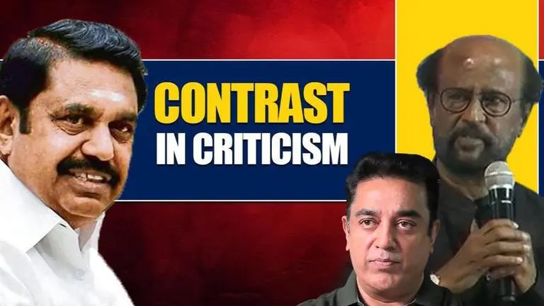 Tamil Nadu CM adopts contrasting tone in criticism of Rajinikanth & Kamal Haasan Tamil Nadu