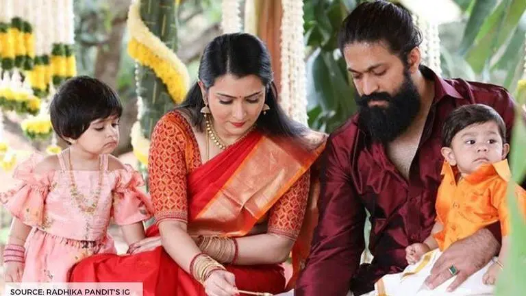 'KGF' star Yash and wife Radhika Pandit celebrate son Yatharv's first birthday KGF