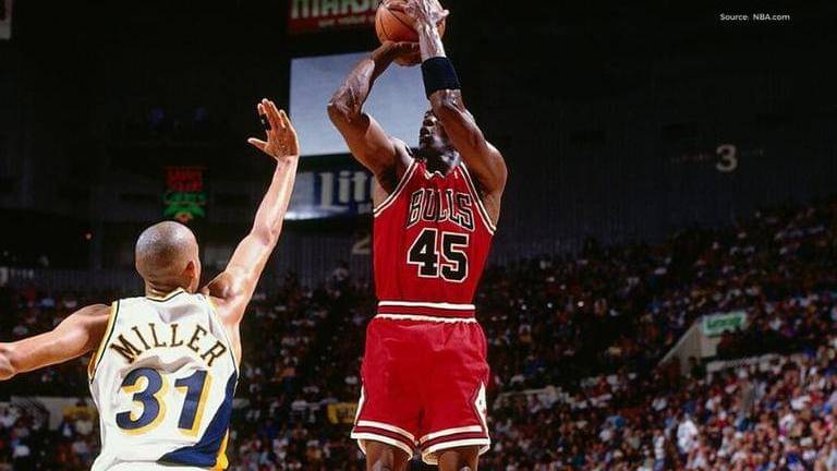 what year did michael jordan wear 45