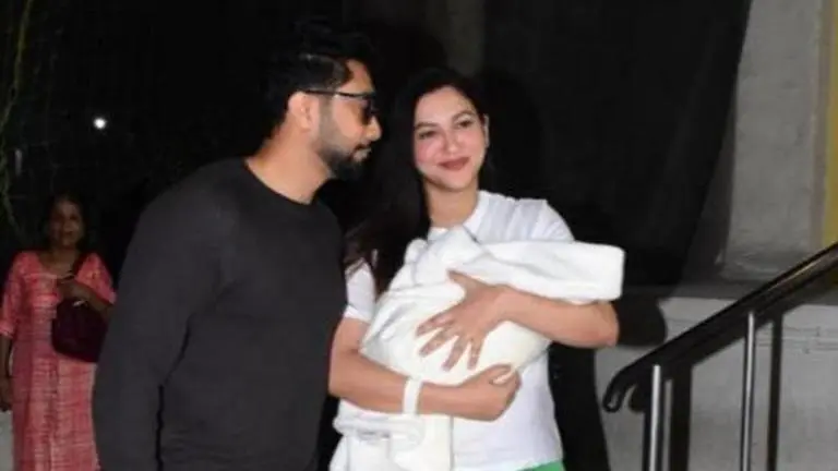 Gauahar Khan and Zaid Darbar's first photos with their newborn out Gauahar Khan