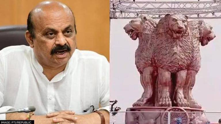 Congress Sees Politics In National Emblem Karnataka Cm Basavaraj Congress Sees Politics In National Emblem Karnataka Cm Basavaraj