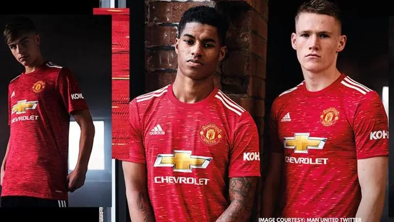 Man United home kit for 2020-21 season launched, fans demand Jadon Sancho unveiling man united home kit