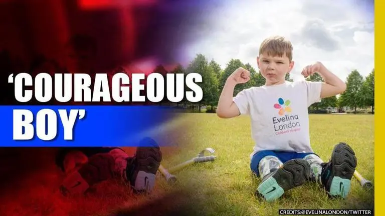 Good News: 5-year-old double amputee boy walks 10 km to raise $1.85 million for hospital Double Amputee,