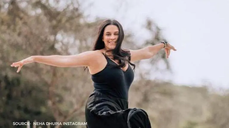Neha Dhupia quotes Coldplay's 'Yellow' while donning summer look; see pic In Image: Neha Dhupia. Source: Neha Dhupia Instagram