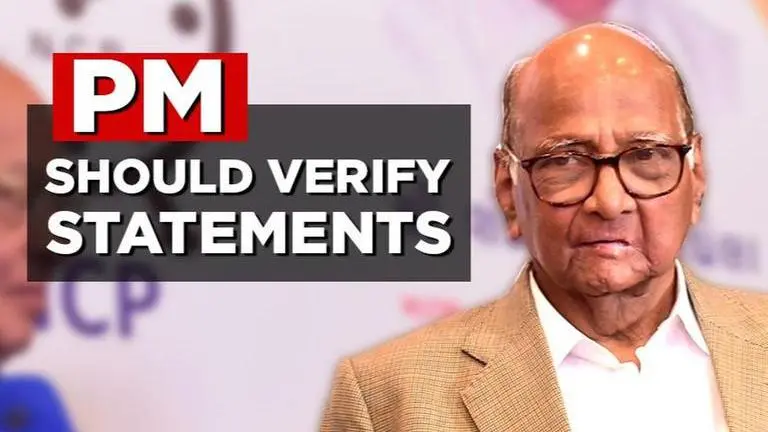 Sharad Pawar retorts to PM, says 'should have verified remark on Pak' Sharad Pawar
