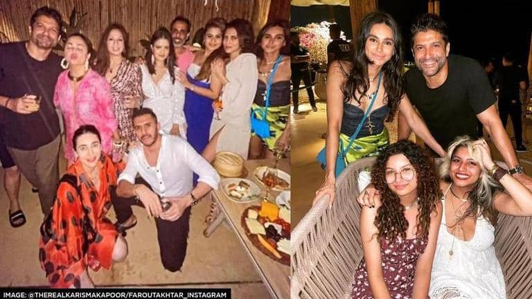 Inside Farhan Akhtar's birthday celebrations with Karisma Kapoor ...