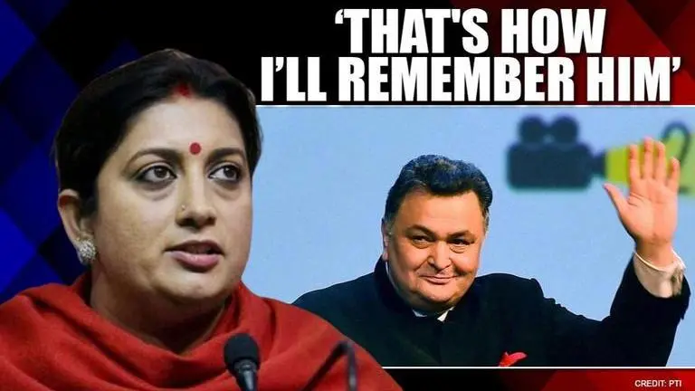 Rishi Kapoor no more: Smriti Irani remembers he'd remarked on her ministership, & set days Rishi Kapoor