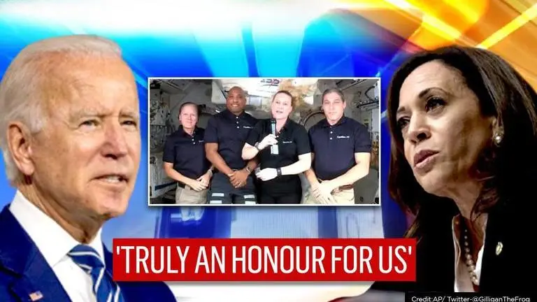 NASA astronauts 'celebrate America' from ISS on Biden-Harris inauguration day NASA