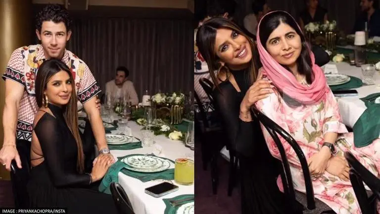 Priyanka Chopra enjoys Pani Puri with Nick Jonas in 'Sona'; poses with Malala Yousafzai Priyanka Chopra