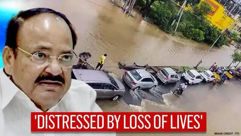 Vice President Venkaiah Naidu expresses condolences on lives lost due to heavy rains Venkaiah Naidu