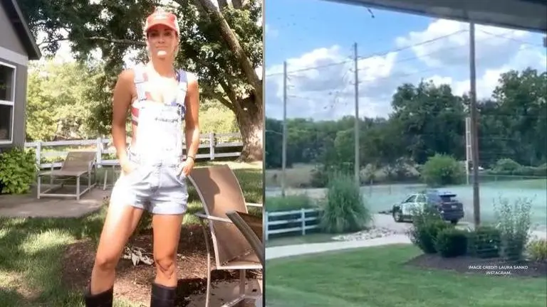 UFC reporter Laura Sanko's home surrounded by nearly 400 police officers: Watch ufc