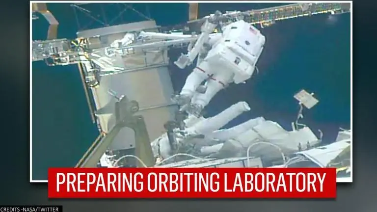 Spacewalking astronauts tackle more solar panel advance work: Read details Spacewalking