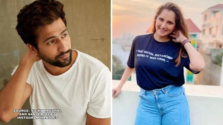 Vicky Kaushal lauds Sania Mirza’s 'Don’t Rush' challenge, calls her a "champ" Vicky Kaushal & Sania Mirza/ Credit: Vicky Kaushal and Sania Mirza's Instagram handles
