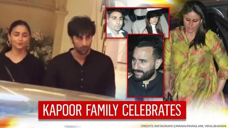 Kareena Kapoor celebrates father Randhir Kapoor's birthday; Ranbir-Alia twin in black Kareena Kapoor celebrates father Randhir Kapoor's birthday; Ranbir-Alia twin in black