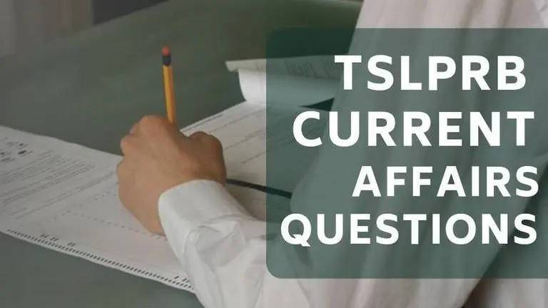 TSLPRB GK Questionnaire to prepare you for the upcoming exam tslprb gk