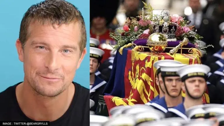 Bear Grylls attends Queen Elizabeth II's funeral in Windsor as UK's Chief Scout Bear Grylls