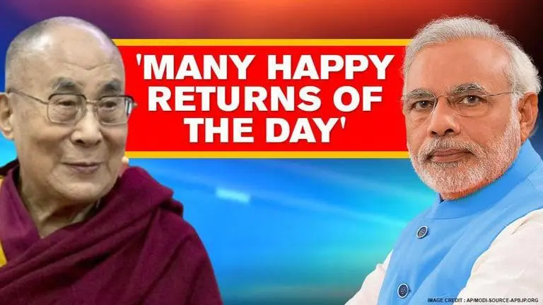 Dalai Lama extends birthday wishes to PM Modi, prays for his 'continued good health' Dalai Lama