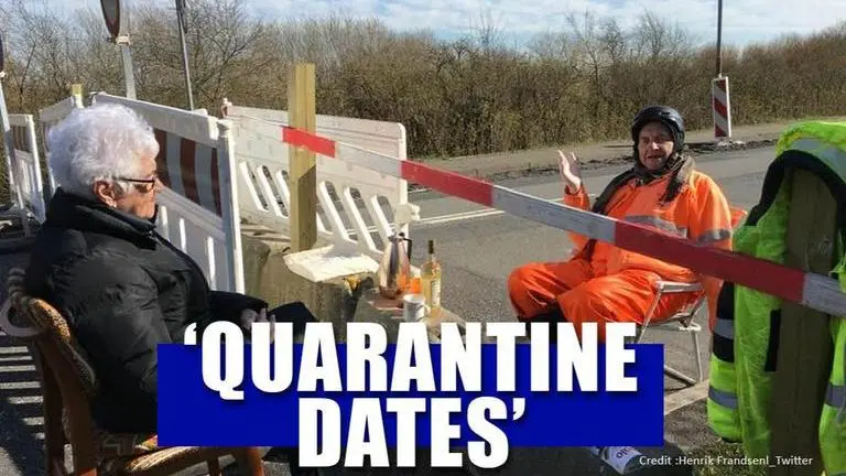 Coronavirus lockdown: German-Danish couple dates at border daily