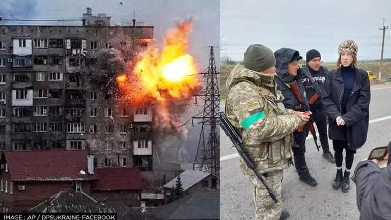 Ukrainian officials claim to have discovered man dressed in women's clothes fleeing war Ukraine