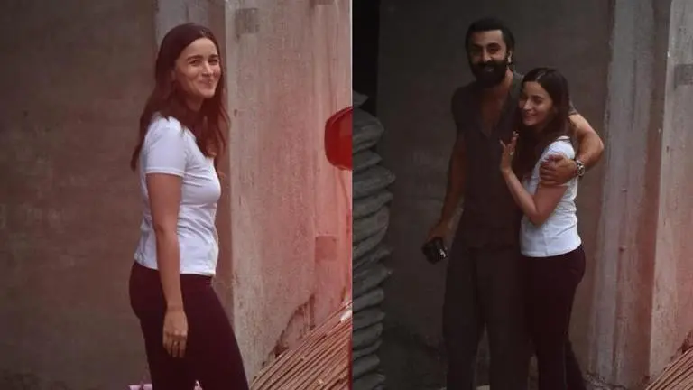 Alia Bhatt-Ranbir Kapoor step out on wedding anniversary; visit under construction home Ranbir Kapoor-Alia Bhatt