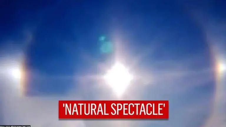 Three suns appear in Chinese city of Mohe due to rare phenomenon called 'sun dog' Three suns