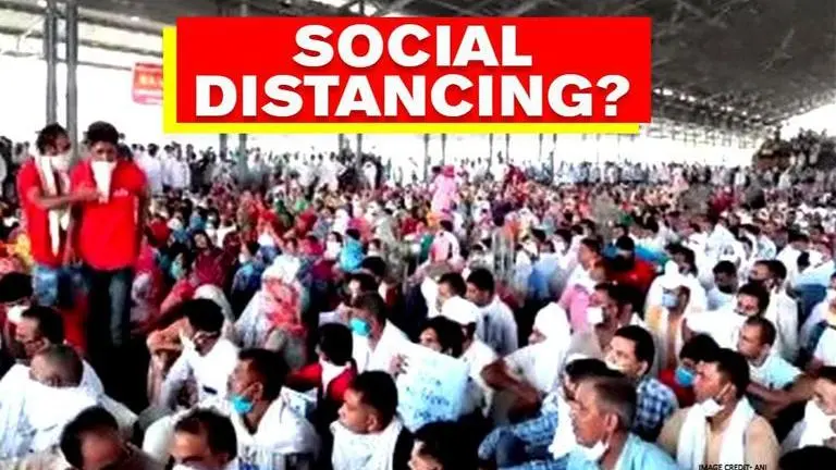 Haryana: Suspended physical trainers stage protest, social distancing goes for a toss Haryana