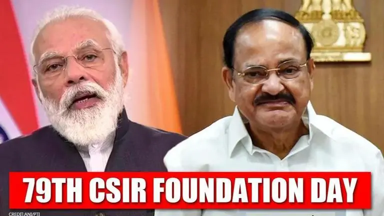 PM Modi and VP Venkaiah Naidu congratulate CSIR on its 79th Foundation Day PM Modi and VP Venkaiah Naidu congratulate CSIR on its 79th Foundation Day