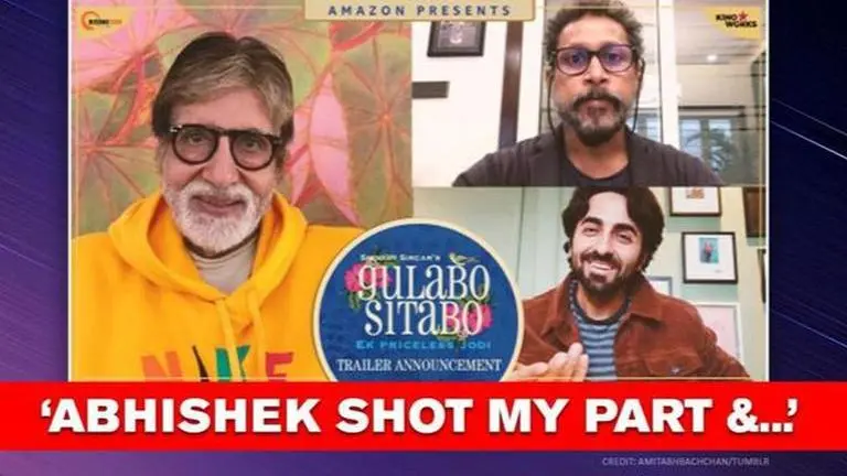 Was it a video call? Big B explains how 'Gulabo Sitabo's' trailer announcement was shot Amitabh Bachchan