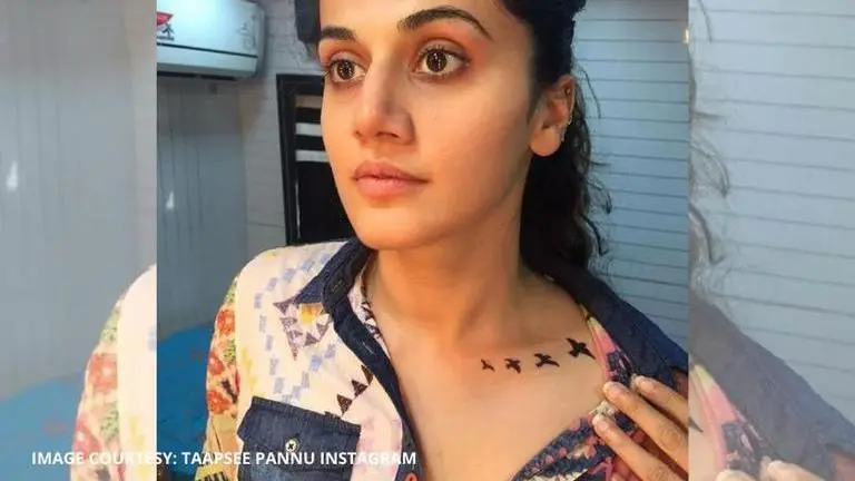 Taapsee Pannu reveals interesting facts about her tattoo for 'Pink'; explains its meaning Taapsee Pannu