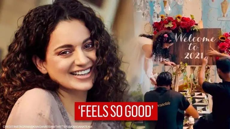 Kangana Ranaut hosts brunch for 'Dhaakad' team, shares video while decorating house Kangana Ranaut hosts brunch for Dhaakad team, shares video while decorating house