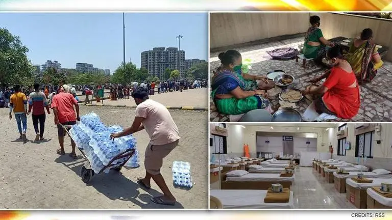 COVID-19: RSS joins effort with local organisations to provide relief to Maharashtra RSS, COVID-19