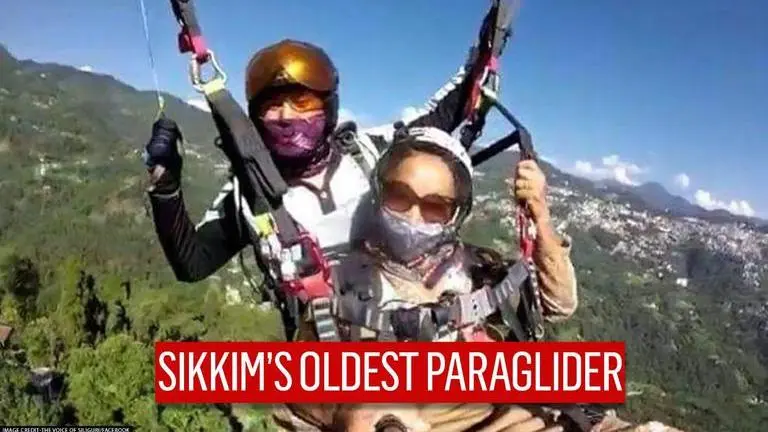 82-year-old becomes oldest paraglider in Sikkim, plans to do 'cycling' next Paraglider