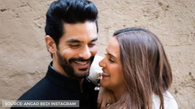Angad Bedi showers wishes on 'fearless no filter girl' Neha Dhupia on her 40th birthday Angad Bedi