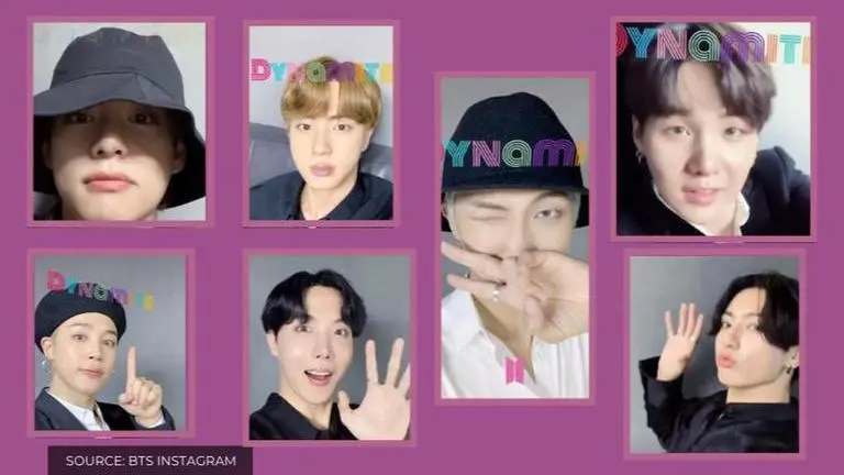 BTS reveal DYNAMITE filter for IG but fans spot different hair colours of the members BTS