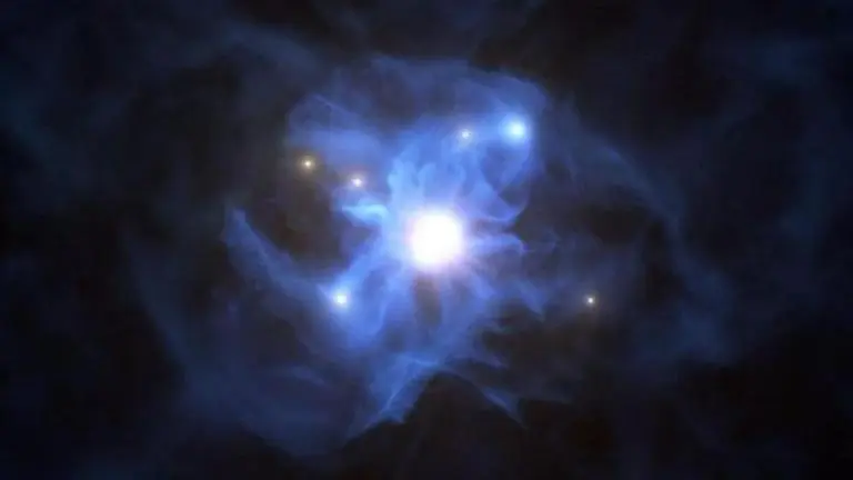 Black Hole traps six giant galaxies in 'Spider Web', see details here black hole