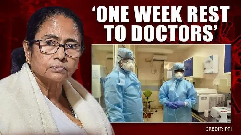 WB CM Mamata Banerjee issues '7 days work, 7 days off' directive for Covid health workers West Bengal
