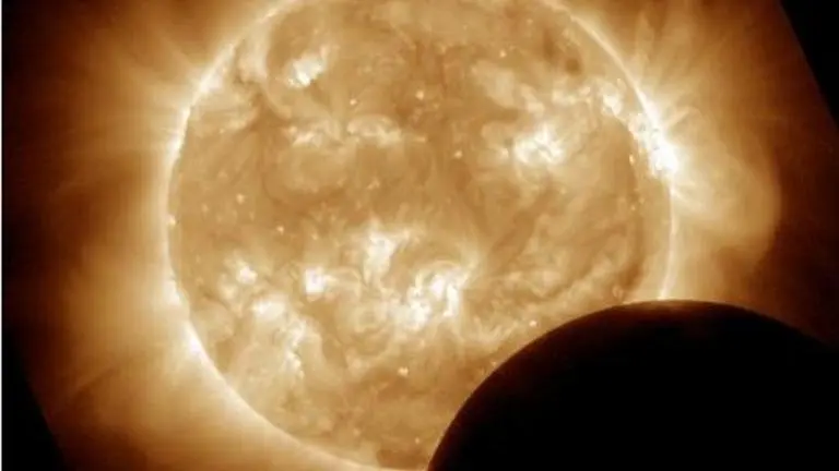 First solar eclipse of 2022 captured in unbelievable satellite visuals; check them out Solar eclipse